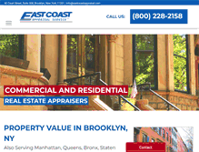 Tablet Screenshot of eastcoastappraisal.com